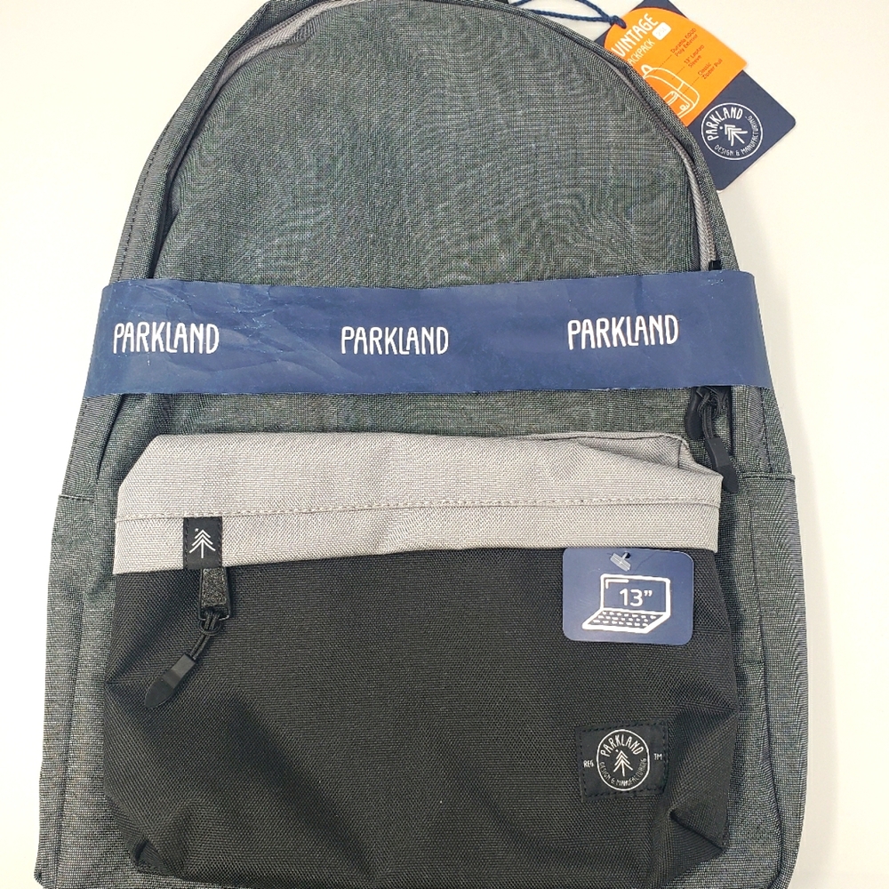 Parkland Grey & Black Backpack